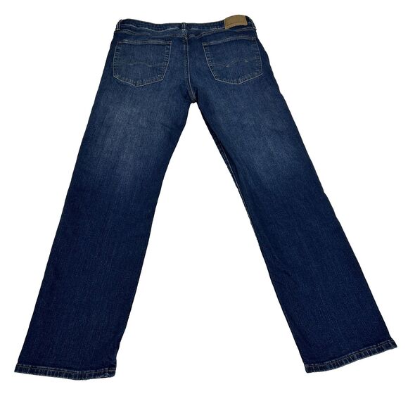 American Eagle Airflex+ Original Straight Men's 32 x 30 Dark Wash Jeans - Picture 9 of 11